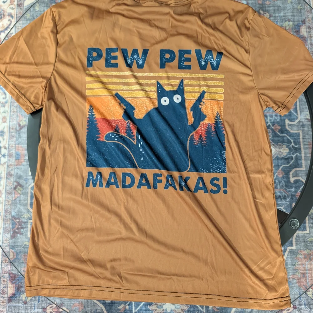 Brown Pew Pew Madafakas Tee